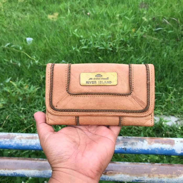Dompet kulit panjang River Island