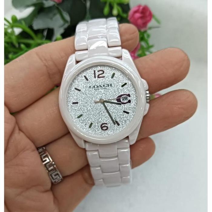 JAM TANGAN KOLEKSI WANITA COACH KERAMIK PREMIUM SUPER