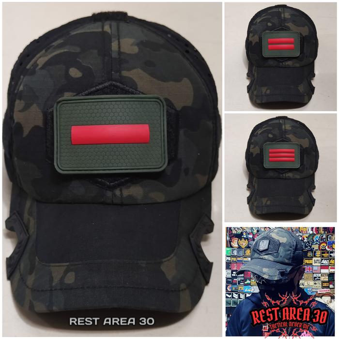 Topi Multicam Black Lasercut Coak New Arrival Pangkat PRADA PRATU PRAKA Baseball Caps Tactical Best 
