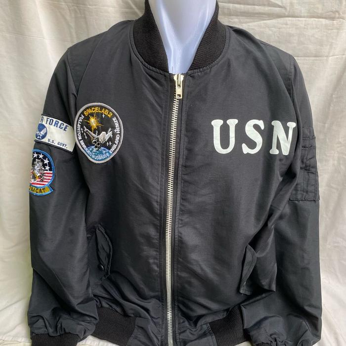 Bomber Flight Jacket Kapal Induk US Navy X US Air Force