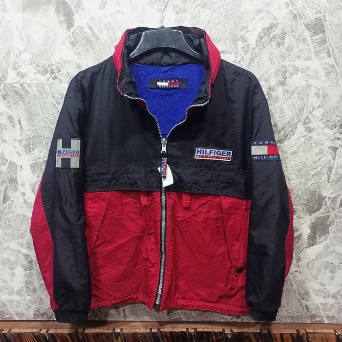jaket TOMMY HILFIGER sz XL outdoor bolak balik pria winter tebal
