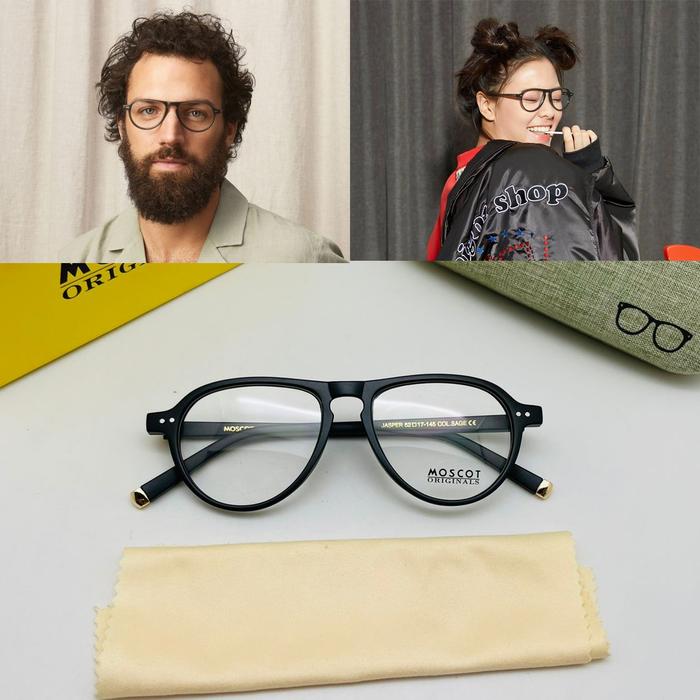 Frame Kacamata Moscot JASPER Aviator Smart Pria Wanita Minus Baca