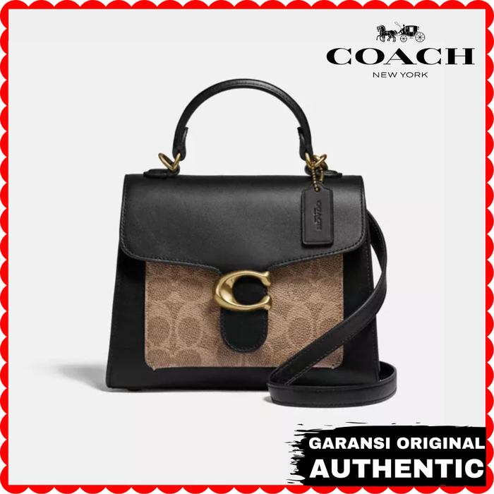 Tas Coach Wanita Tabby Top Handle 20 In Brown Original Branded Authentic
