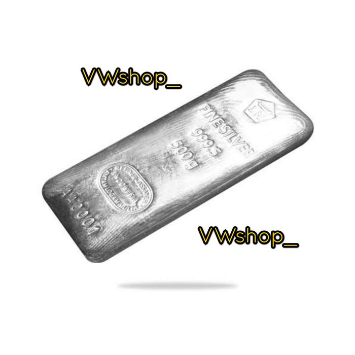 ASLI LM Antam 500 gram Logam Mulia Silver Perak Batangan Antam 500gr