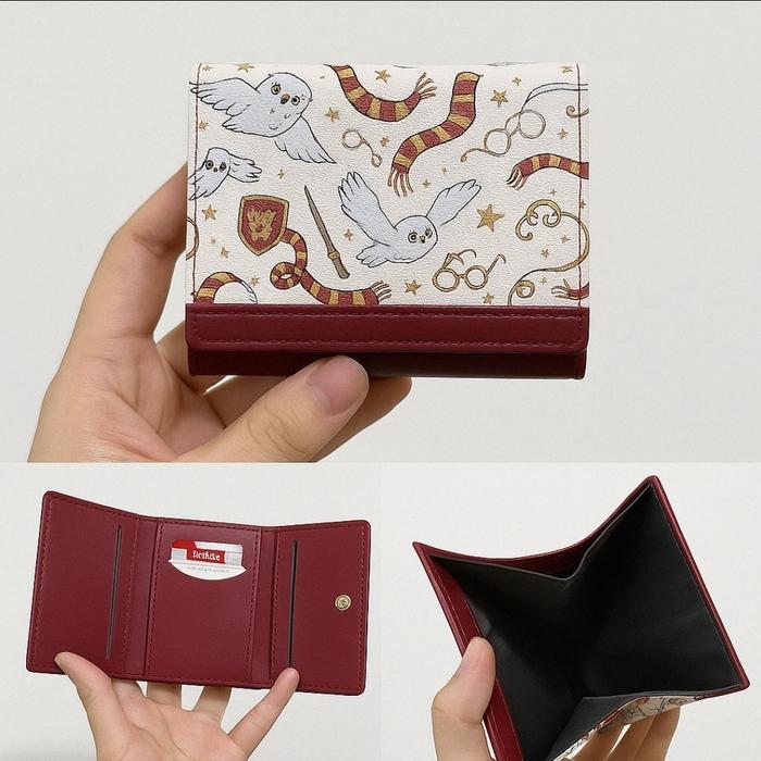 Dompet Miniso Harry Potter Edition Merah Maroon White Original Miniso Indonesia