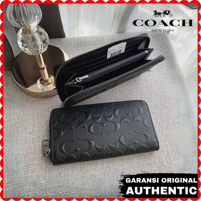 Dompet Panjang Coach Pria Accordion Wallet Original Store Branded Authentic