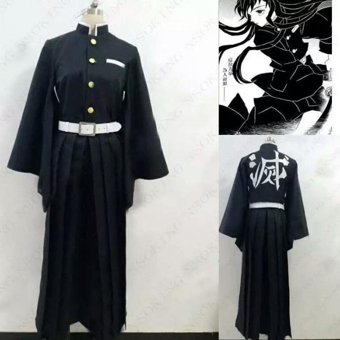 Costume Cosplay Muichiro Tokito Kimetsu No Yaiba Haori Yukata Kimono