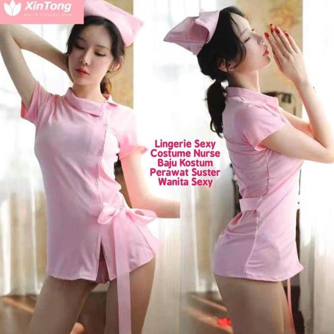 Lingerie Sexy Costume Nurse Baju Kostum Perawat Suster Wanita Sexy