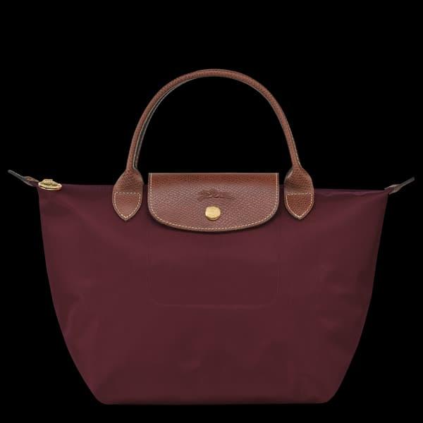 LONGCHAMP LE PLIAGE ORIGINAL S HANDBAG BURGUNDY - CANVAS Original 100%