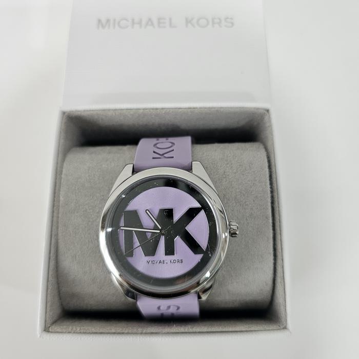 Jam Tangan Michael Kors Janelle Purple Rubber MK7143
