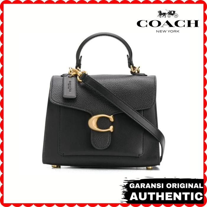 Tas Coach Wanita Tabby Top Handle 20 In Black Original Branded Authentic