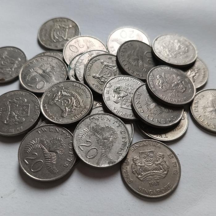 Koin asing Singapura 20 cent