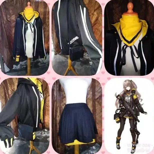 Costume Cosplay Ump45 Tanpa Kemeja Girls Frontline
