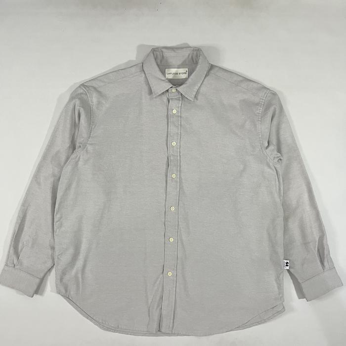 Lafudge Store Oxford City Boy Oversized LS Shirt no Muji Uniqlo U Carhartt Dickies Supreme Stussy Un