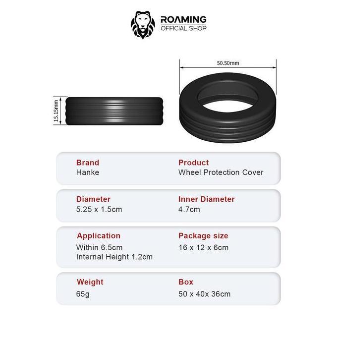 Roaming Silikon Roda untuk Koper Kabin & Bagasi