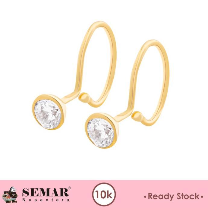 Anting Emas Toge Korea Sunmi Super Ringan Gold 10K Semar Nusantara