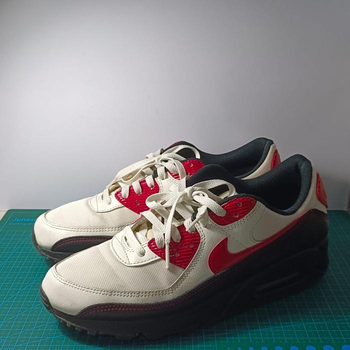 Nike Air Max 90 Black Red University Original Second
