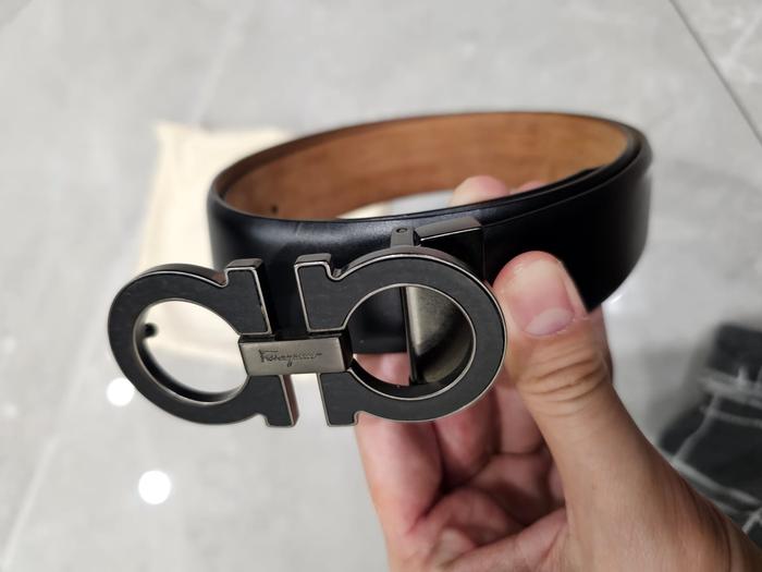 Salvatore Ferragamo - Men's Belt - Ikat Pinggang Pria
