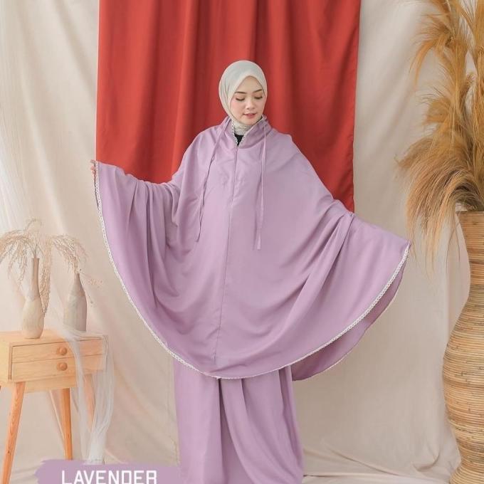 TASBIYA mukena dewasa jumbo katun mukena bali polos travel renda murah