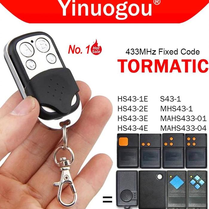 Clone Tormatic Hs43 1E Hs43 2E Hs43 3E Hs43 4E S43 1 Mhs43 1 Mahs433 01 Mahs433 01 Duplikator Remote