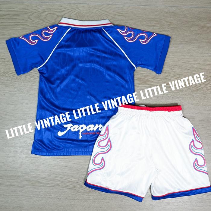 (RETRO) - 1 SET SETELAN JERSEY KIDS JEPANG HOME 1998 98 - CELANA BOLA ANAK ANAK JAPAN 98
