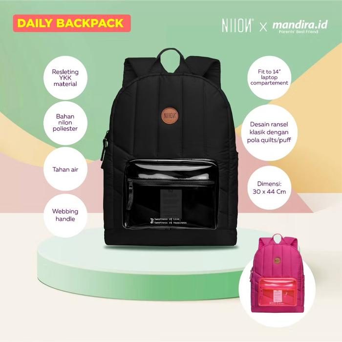 Tas Ransel - Daily Backpack Niion x Mandira | Happy Family Edition