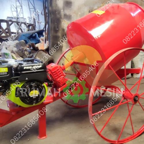 Molen Cor Molen Beton Mini Kapasitas 25kg lengkap Engine