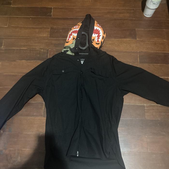 Kemeja Bape Hitam Preloved