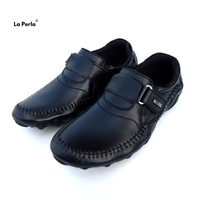 Sepatu Kulit Pria Loafers La Perla | Men's Leather Shoes Slip On - ORLANDO