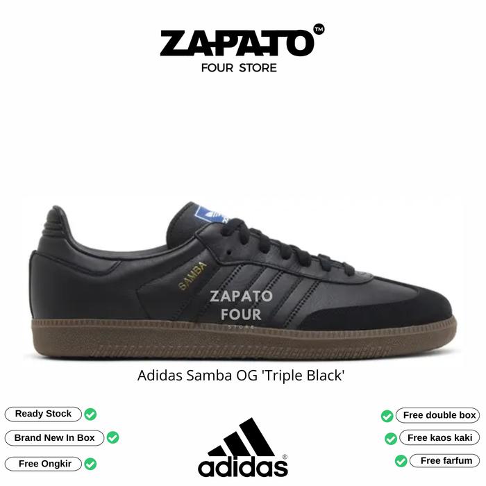 Sepatu Adidas Samba OG 'Triple Black'