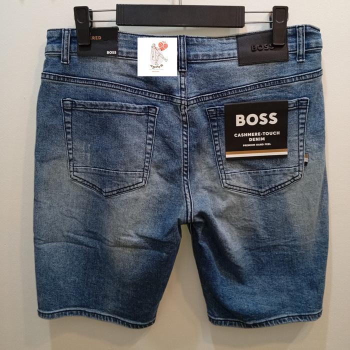 H BOSS SHORT JEANS BLUE CELANA PENDEK