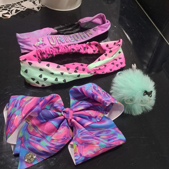 Aksesoris rambut anak justice original headband bandana jepitan rambut  karet rambut preloved jojo s