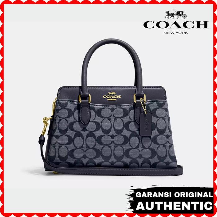 Tas Hand Bag Wanita Coach Darcie Navy Original Store Branded Authentic