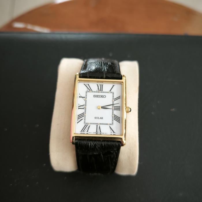 Seiko Tank Solar SUP880 Mulus
