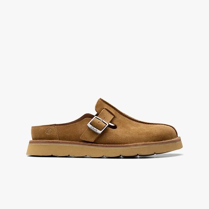 CLARKS Solsbury Mule Original Slip On Pria Suede Leather