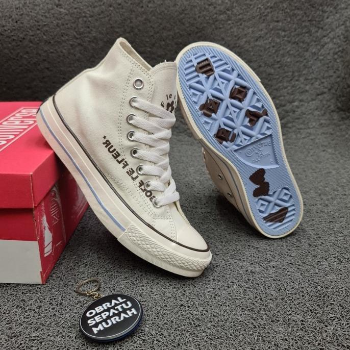 New Sepatu Sneakers 70S High X Golf Le Fleur Cream Sol Glossy Import Happy Shopping