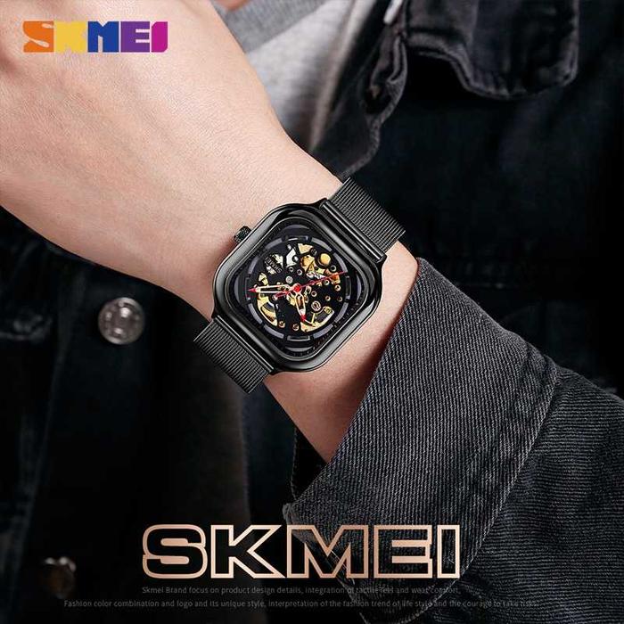 Jam Tangan Pria Otomatis Mechanical Automatic Watch Pira Stainless Steel Anti Air 30M Elegan Klasik 