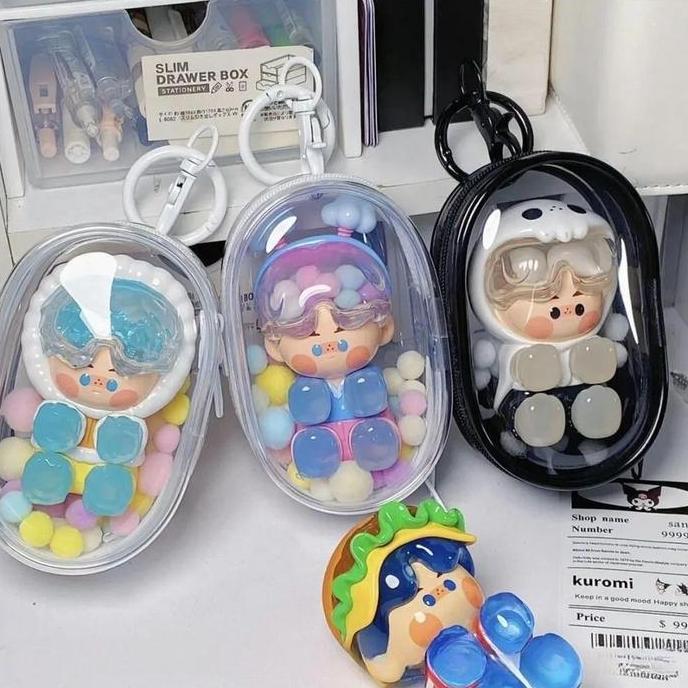 Kantong Display Boneka/Pouch Keychain Bag PVC/Pouch Keychain Bag Pvc Transparant Doll