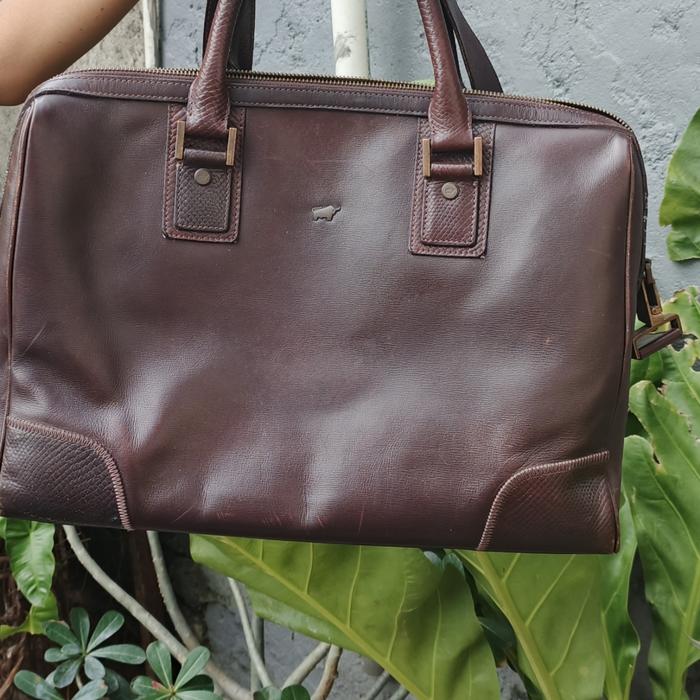 tas kantor braun buffel original