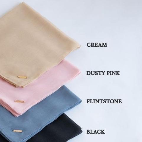 Hijab Deenay Segi Empat Polos Paris Ultimate New