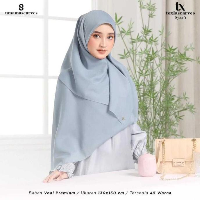 Umama Scarves - BOX TexlaScarves Plain Syar'i by Umama