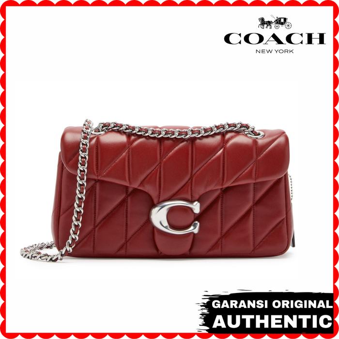 Tas Coach Tabby 26 Shoulder Bag Red Wanita Original Store Branded Authentic