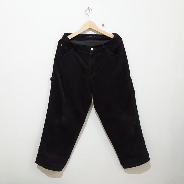 celana carpenter baggy pants corduroy
