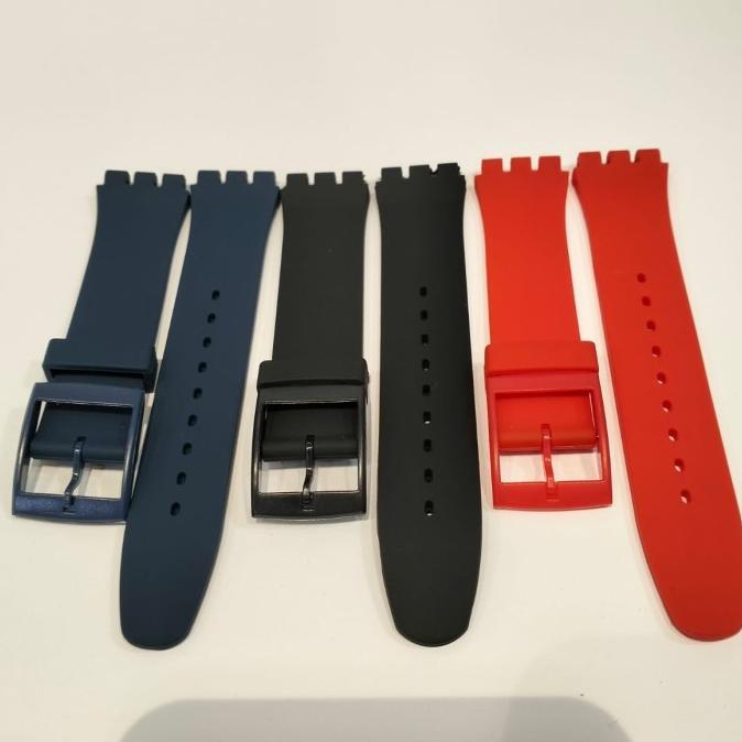 Strap Tali Jam Swatch 19mm Original Oem Rubber Strap Swatch Silicone