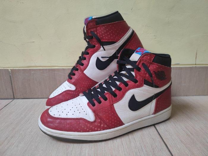 AJ 1 Spiderman, Size 47.5/31cm China (2ND, Kondisi 85%)