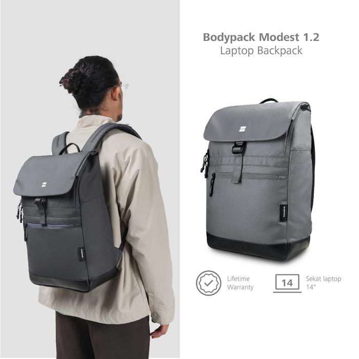 Tas Ransel Premium 20L Bodypack Modest 1.2 Laptop Backpack Tas Laptop - Abu