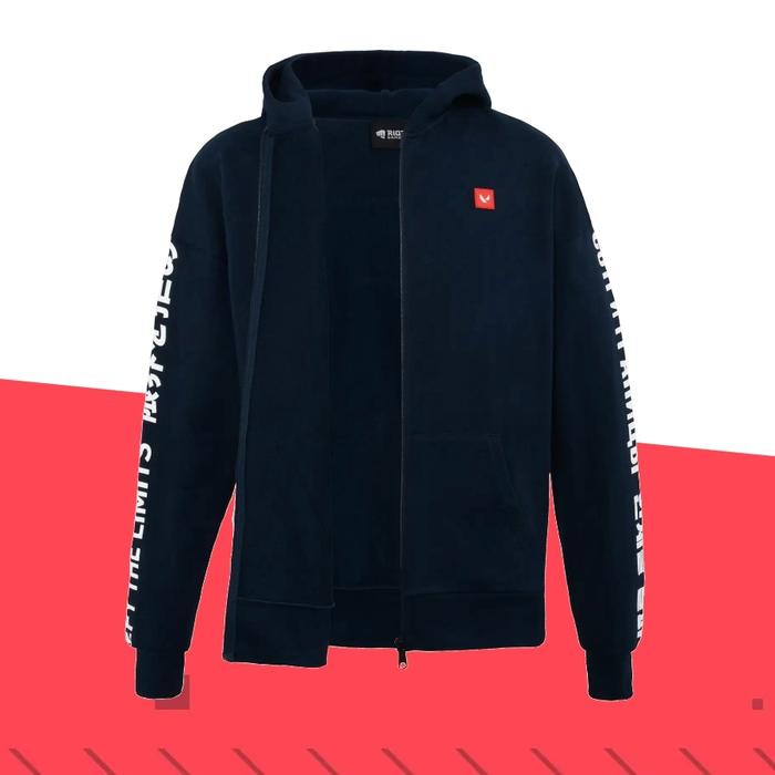 [Official Valorant] "Defy the Limits" Zip Hoodie | Riot Games - Merchandise Original Resmi Official 