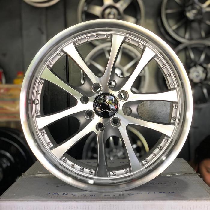 Velg Kranze LXZ Ring 16 Lebar 7/8,5 Pcd 4x100/114 Et 40/30 Warna Silver Machine Face | Velg R16 | Ve