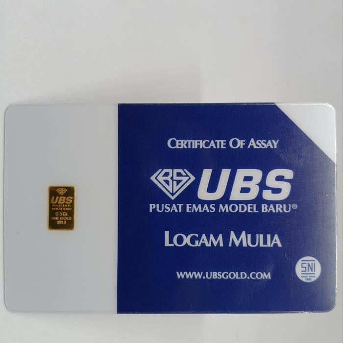 Emas Logam Mulia LM UBS Lotus Hartadinata Pegadaian (Non Antam) 0.5 0,5 gram 0.5 0,5 gr murah