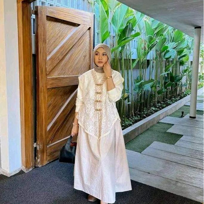 TUCA VEST OUTER BROKAT Mewah Kebaya Kutubaru kondangan Rompi Wanita